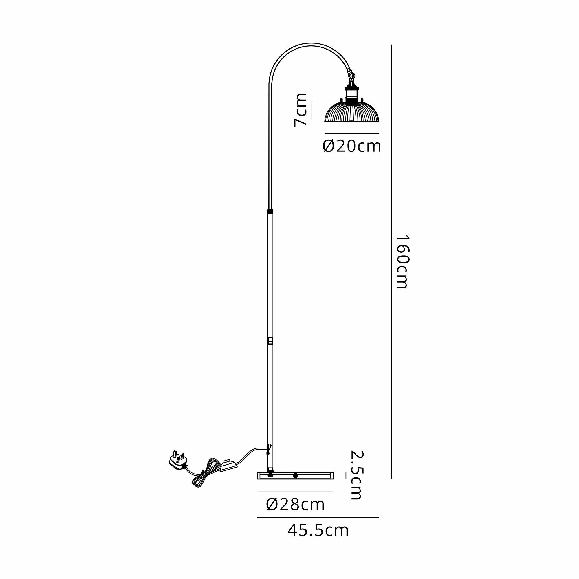 Walter-Satin Nickel Floor Lamps Deco Shaded Floor Lamps